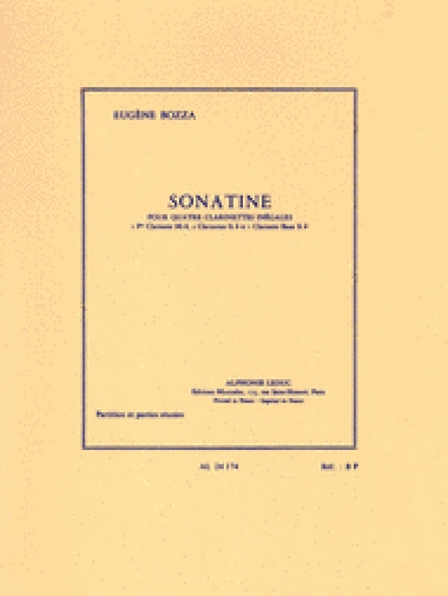ソナチネ（ウジェーヌ・ボザ） (クラリネット四重奏)【Sonatina