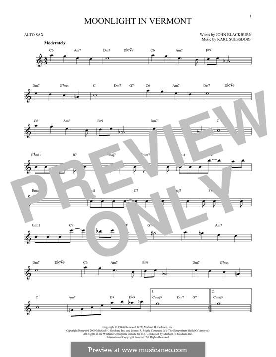 Moonlight in Vermont (Frank Sinatra) by K. Suessdorf on MusicaNeo