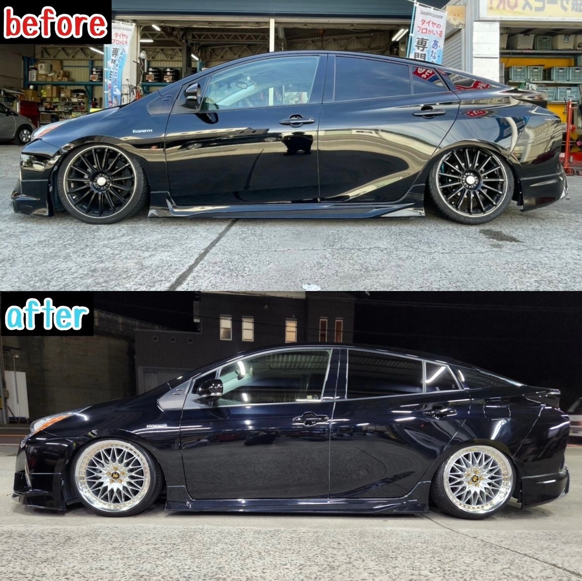 アーム類取り付け&アルミホイール装着【50プリウス】 | トヨタ