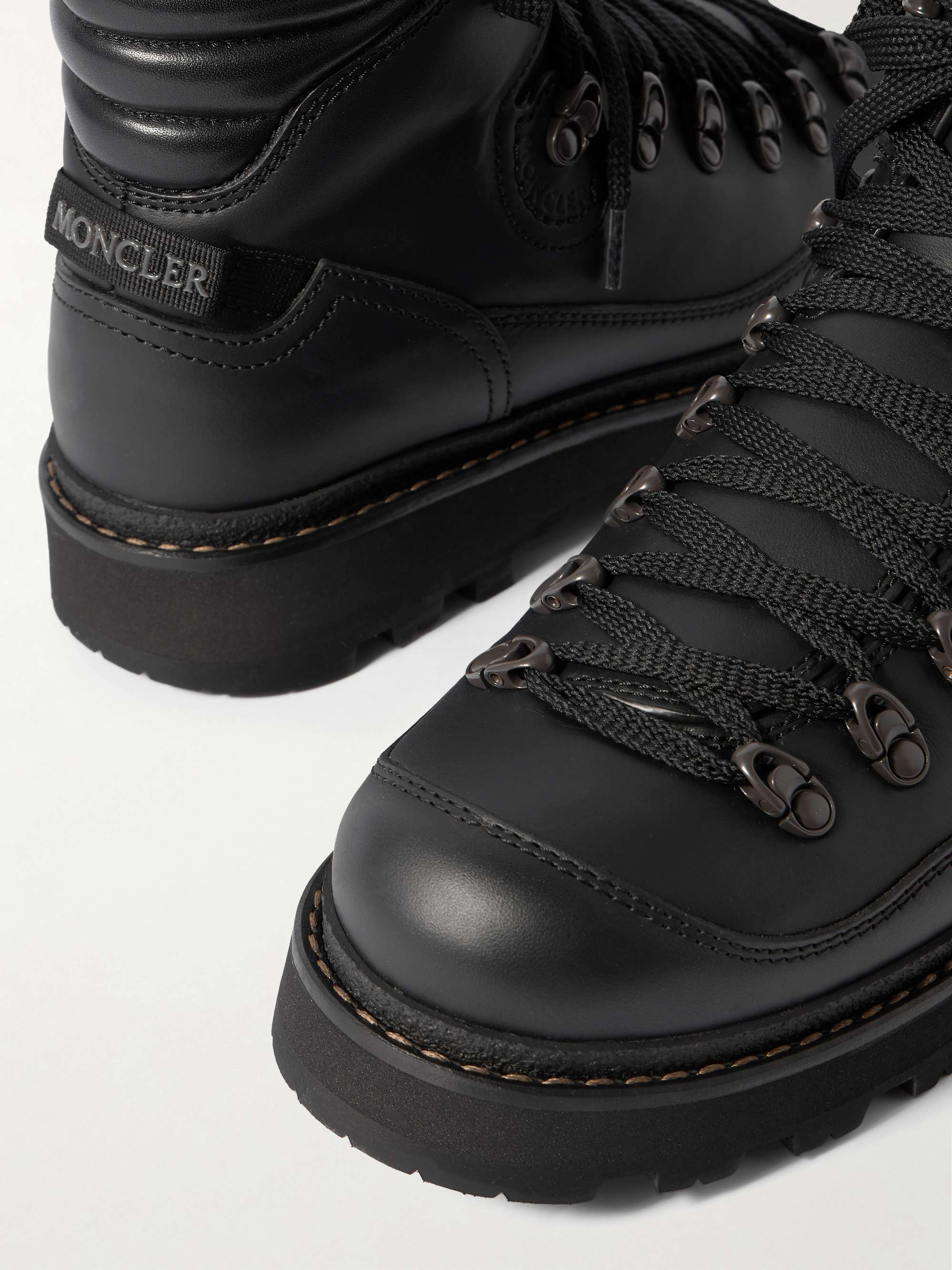 MONCLER Peka Trek Leather Hiking Boots for Men | MR PORTER