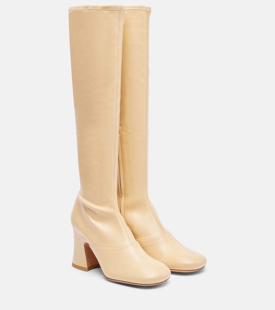 Janis 80 knee-high boots in beige - Chloe | Mytheresa