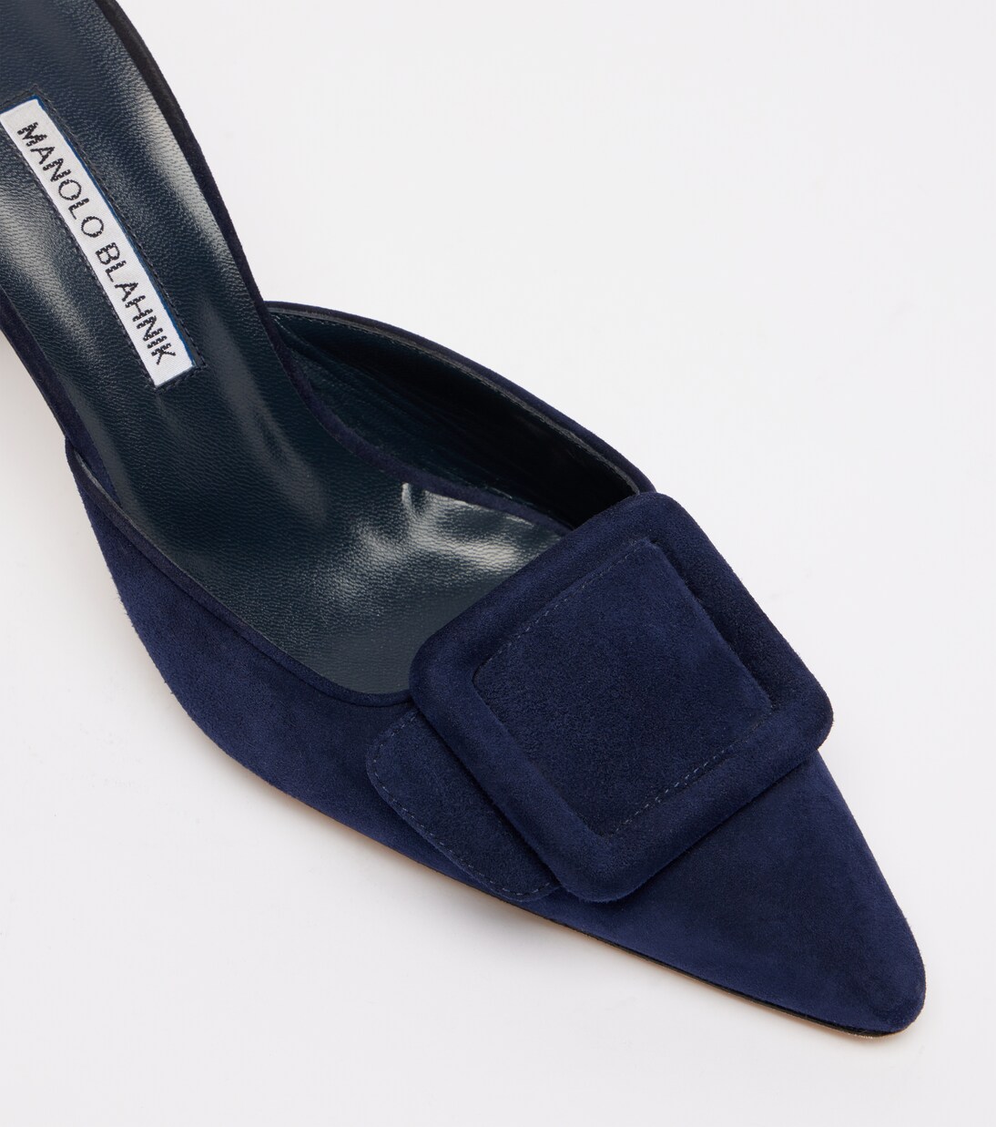 Maysale 70 suede mules in blue - Manolo Blahnik | Mytheresa