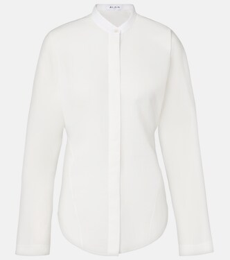 Cotton shirt in white - Alaia | Mytheresa
