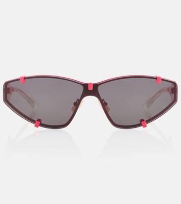 Grip shield sunglasses in pink - Bottega Veneta | Mytheresa