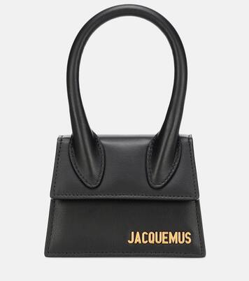 Le Chiquito leather tote bag in black - Jacquemus | Mytheresa