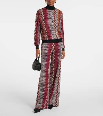 Zigzag turtleneck sweater in multicoloured - Missoni | Mytheresa