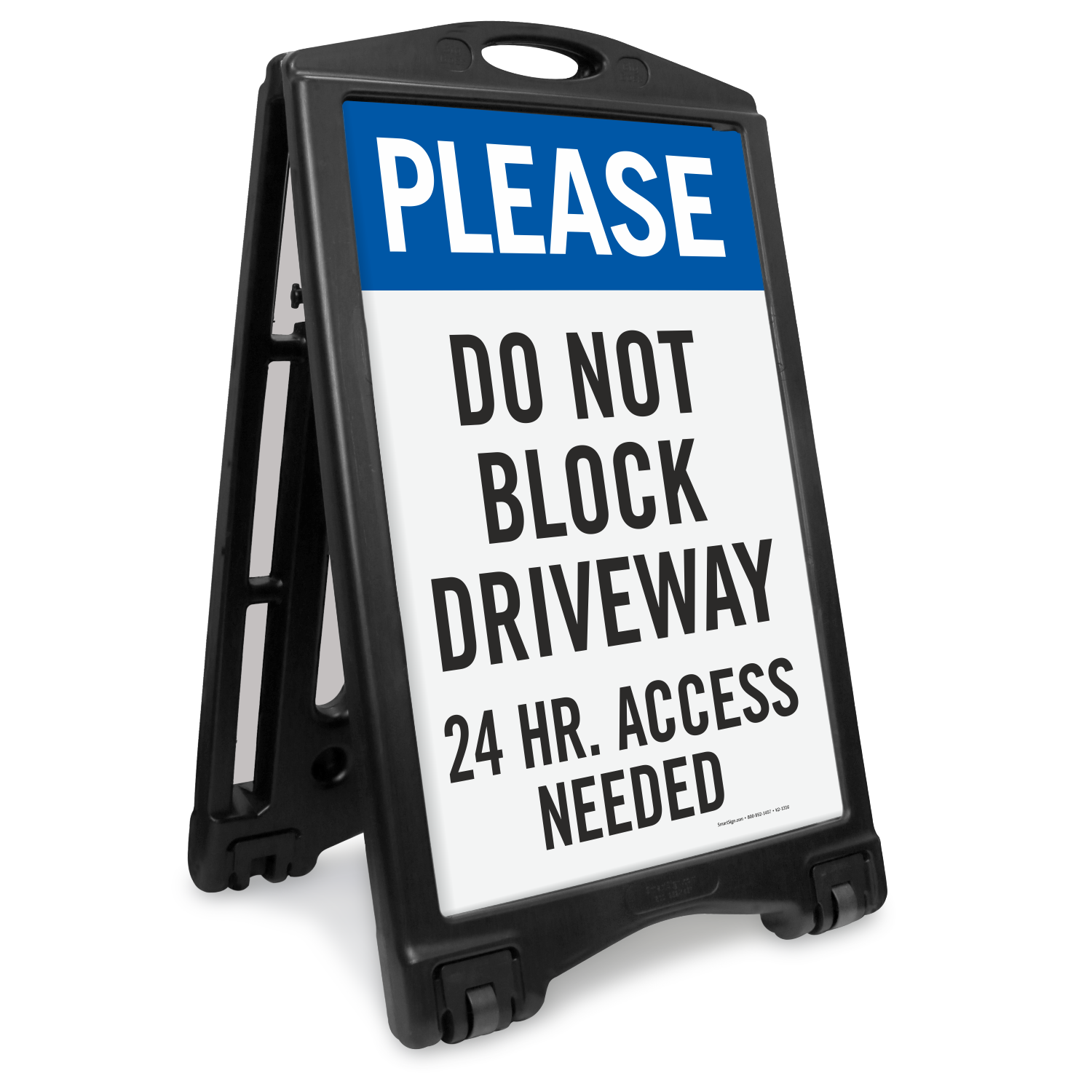 Do Not Block Driveway Portable Sidewalk Sign