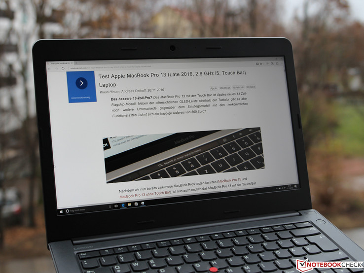Lenovo ThinkPad E470 (Core i5, GeForce 940MX) Notebook Review