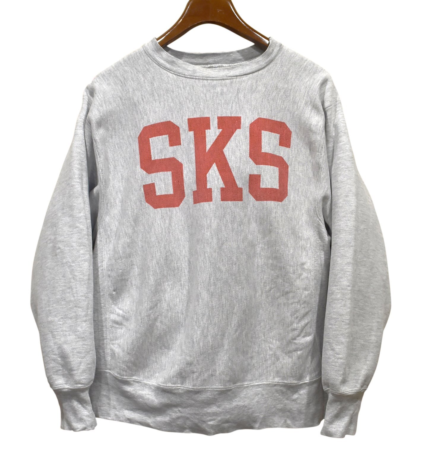 80's【USA製】ビンテージ【チャンピオン】【SKS】染み込みプリント