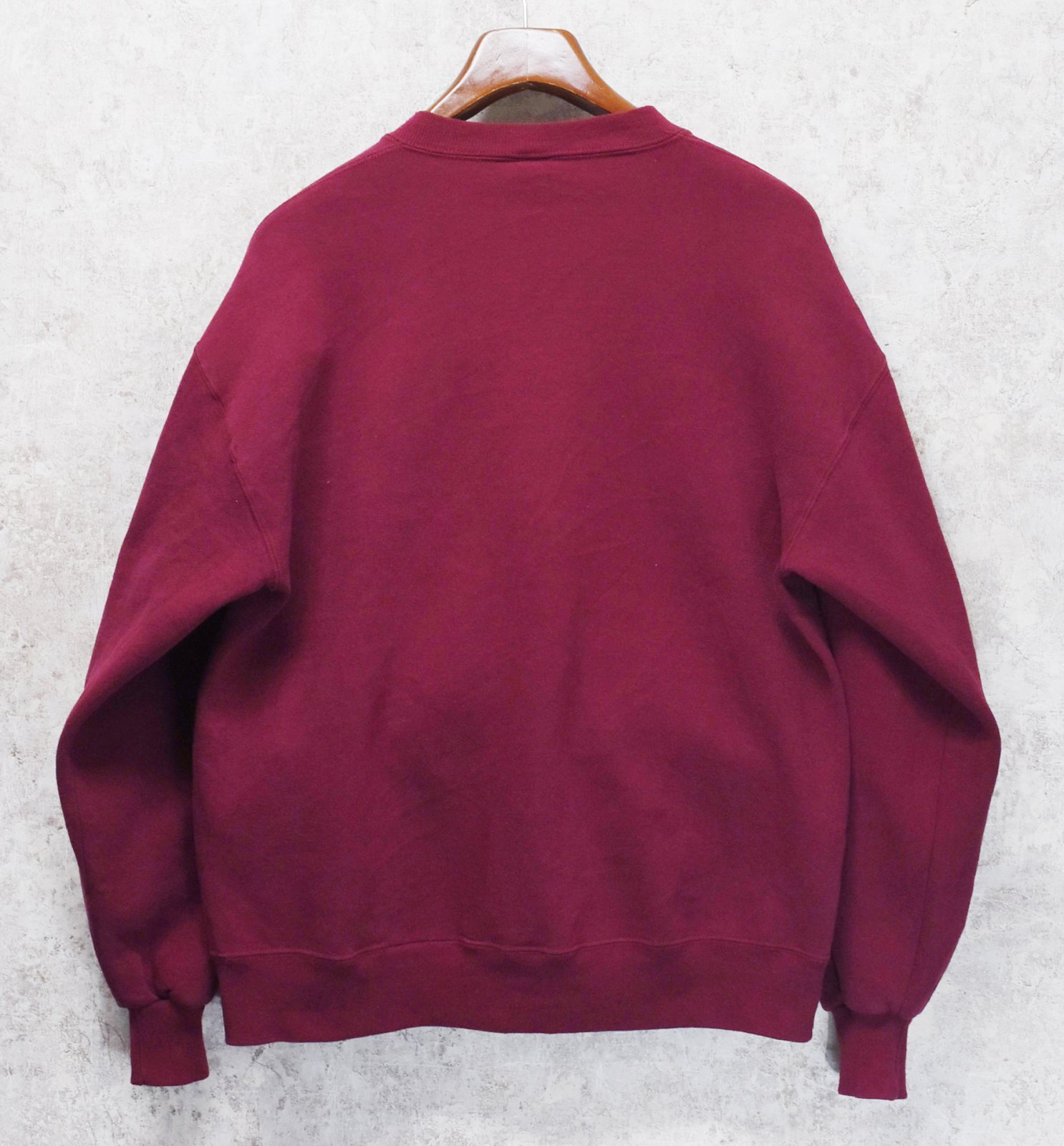 90's【USA製】【RUSSELL】ラッセル 【ビンテージ】【紫】 前V【無地