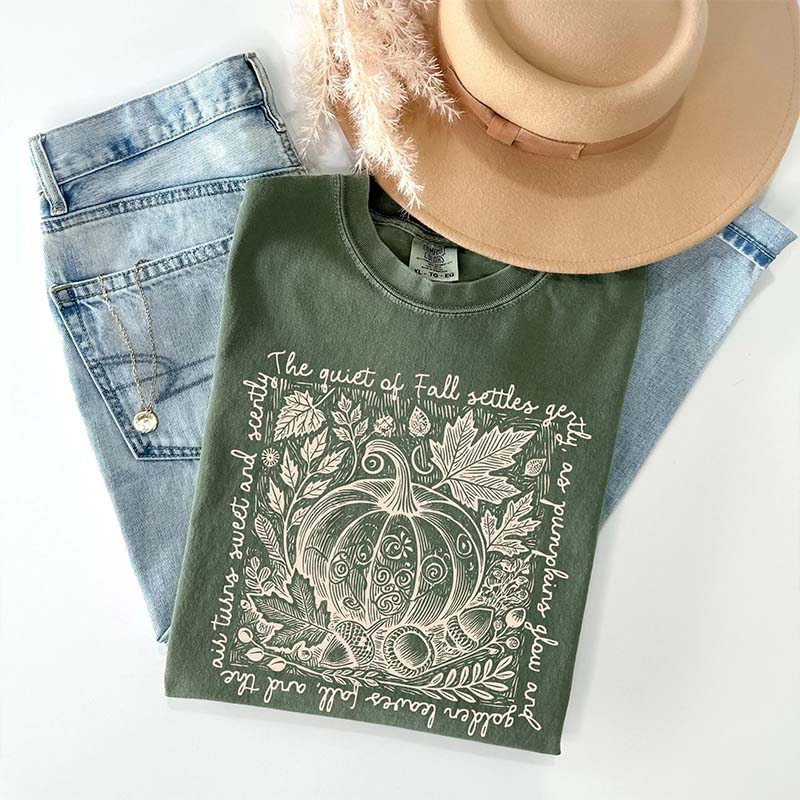 Comfort Colors Fall Pumpkin Autumn Nature T-Shirt