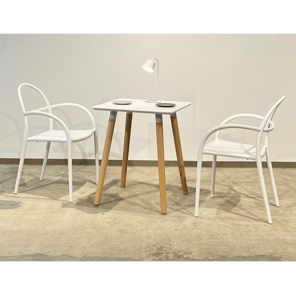 同色2脚セット】チェアPP-S091【送料無料】ホワイト | NOCEノーチェ