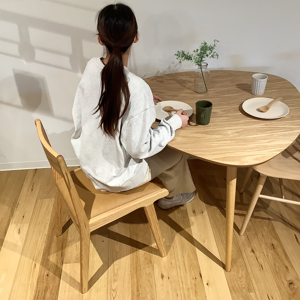 チェアMK-0006【送料無料】キャメル/オーク | NOCEノーチェ 家具