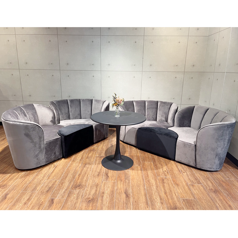 ソファFLOWER【送料・開梱設置無料】グレー/ブラック | NOCEノーチェ