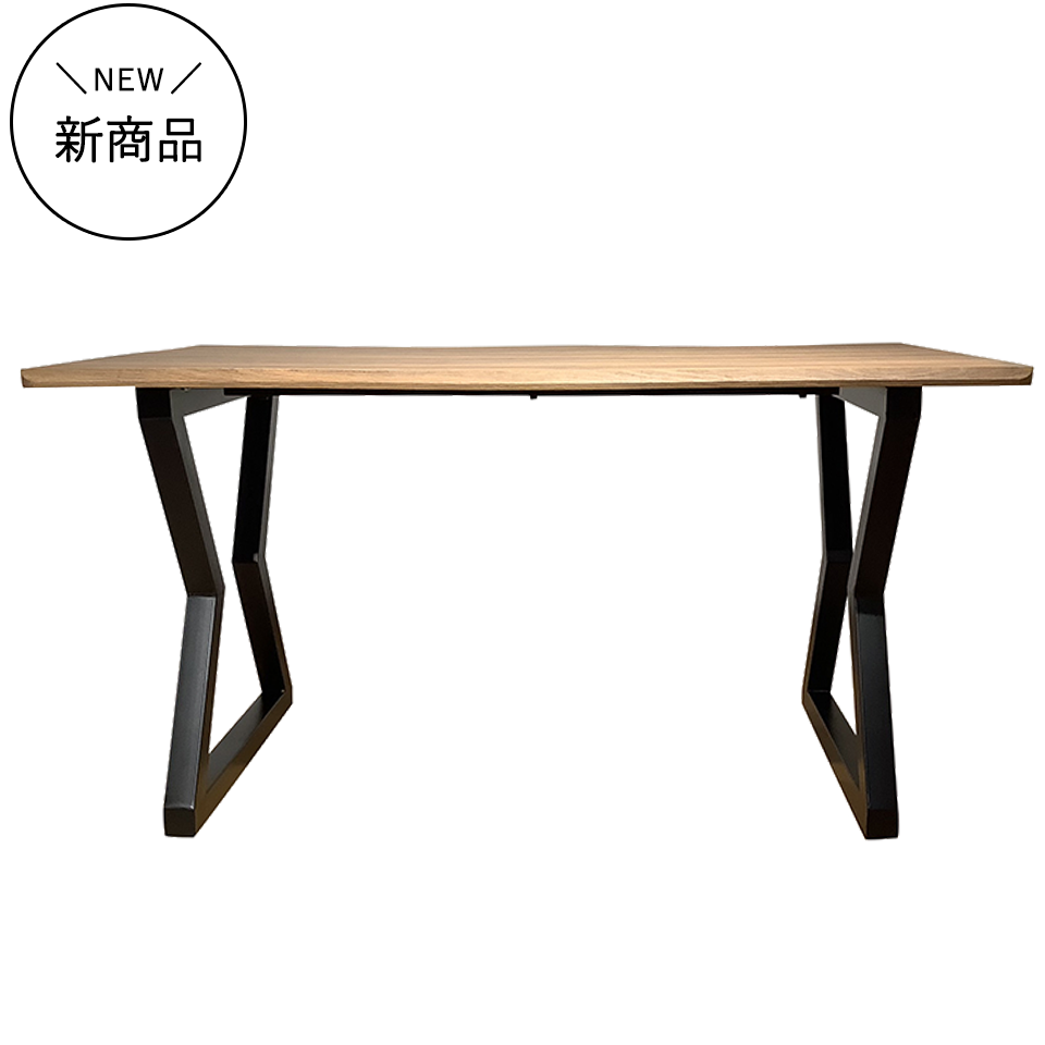 SDT-8885ダイニング【送料無料】（140天板）ナチュラル×（脚）ブラック
