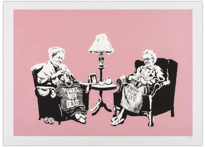 Banksy（バンクシー）-Grannies Pest ControlのCOA付き作品を販売 ー