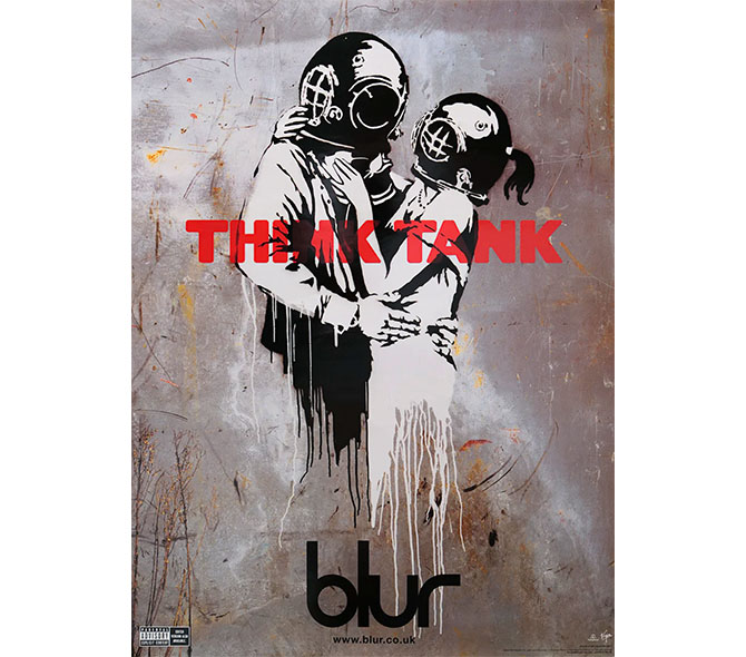 Banksy 『blurのオリジナル・プロモ ポスター』 blur THINK TANKを販売