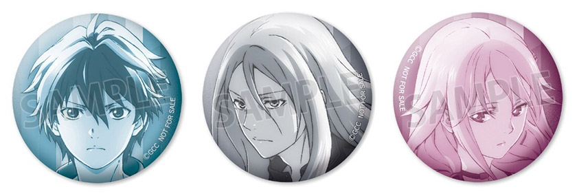 ギルティクラウン ギルクラ ノイタミナ 缶バッジ アクリルブロック