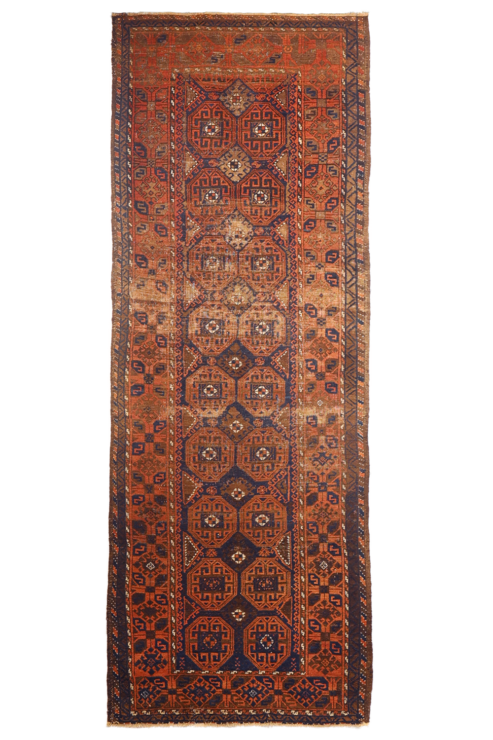 Antique Sistan Serkhat Baluch rug from Afghanistan. 267×105 cms