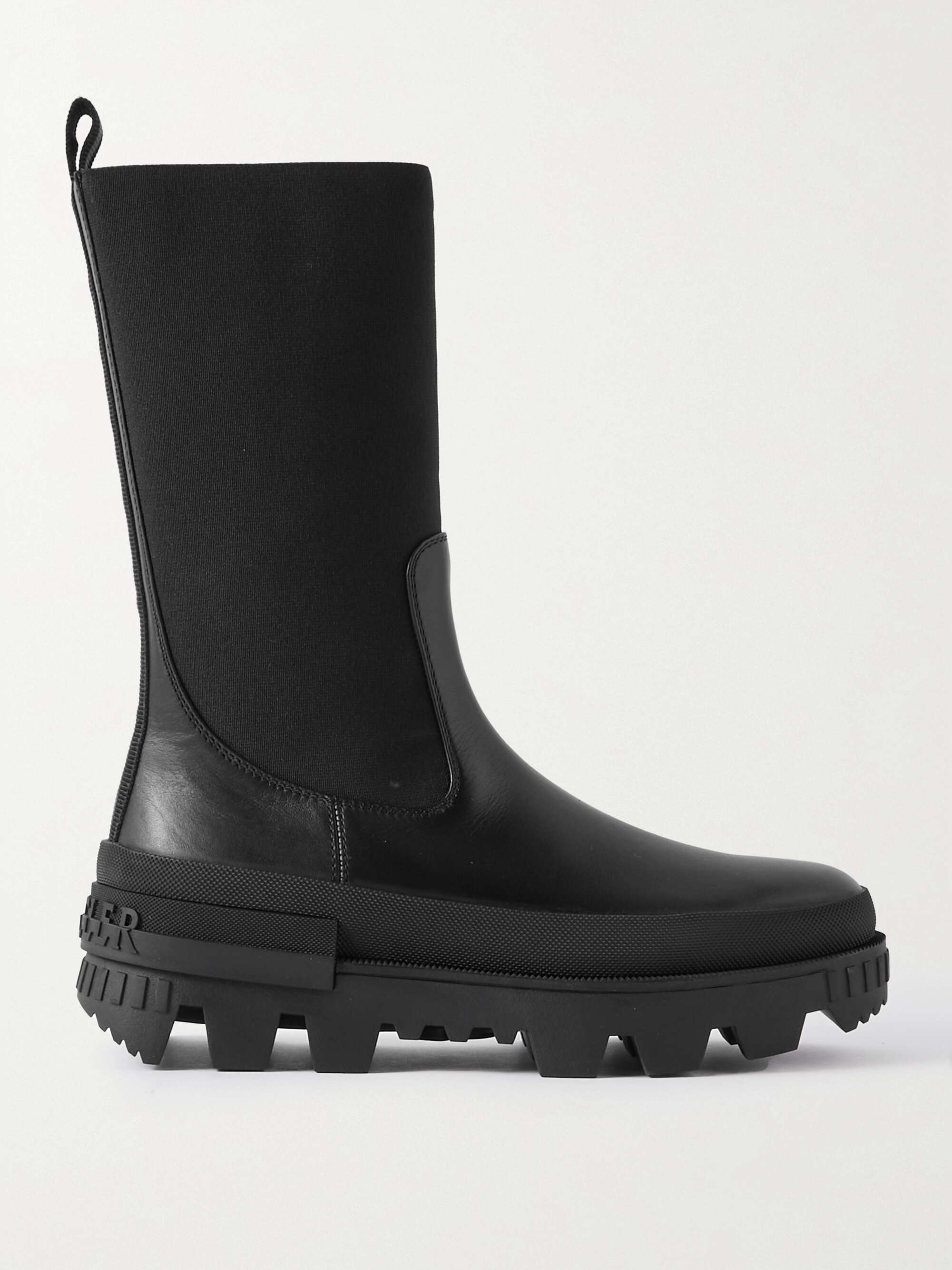 MONCLER Neue leather Chelsea boots | NET-A-PORTER