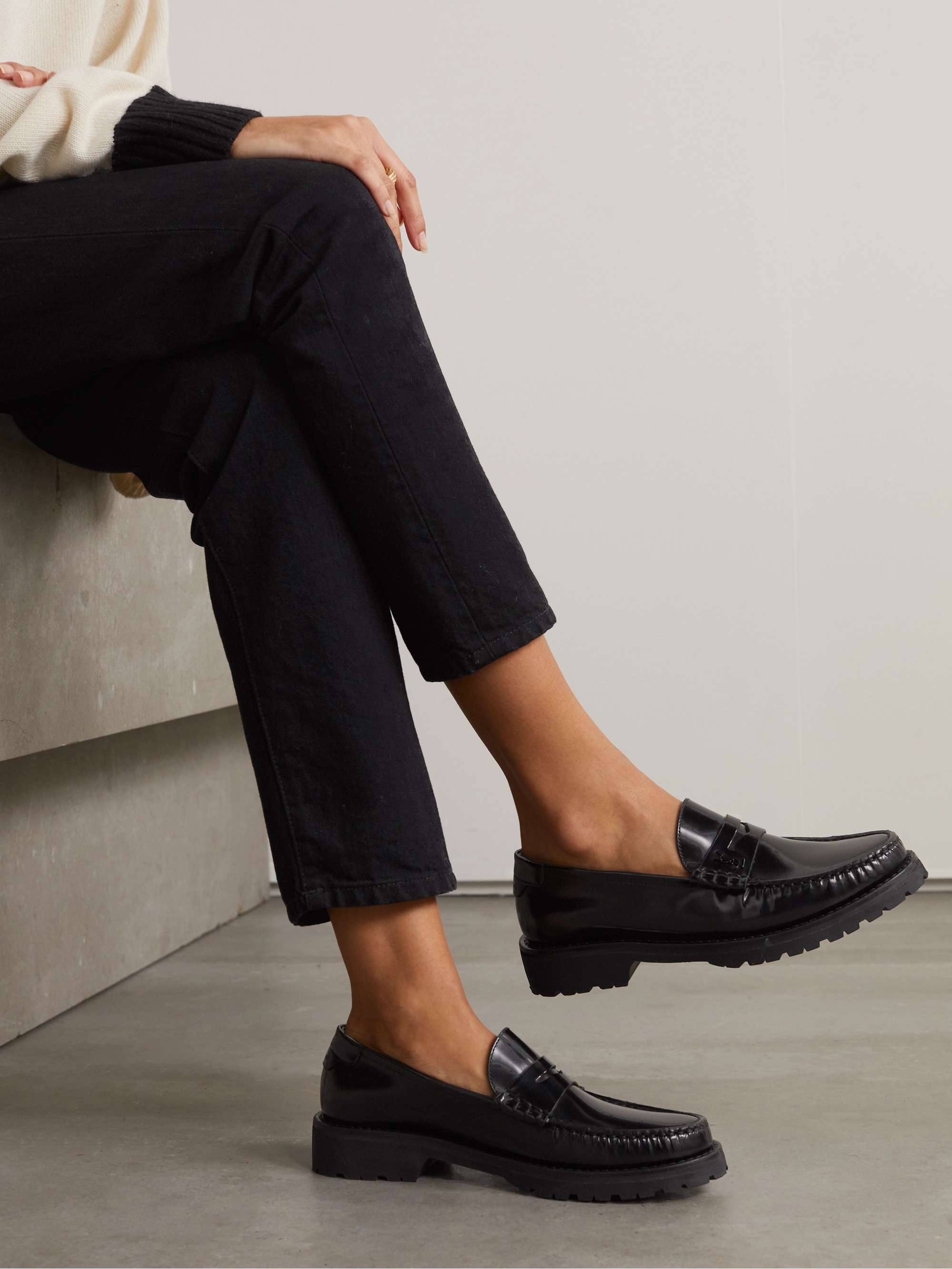 SAINT LAURENT Le Loafer leather loafers | NET-A-PORTER