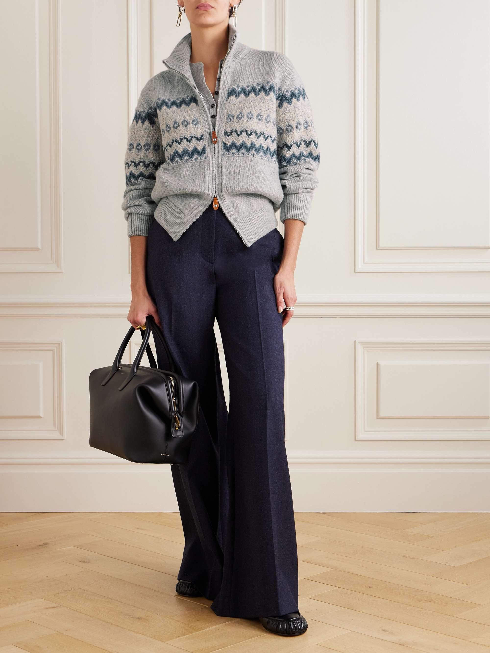 LORO PIANA Fair Isle cashmere cardigan | NET-A-PORTER