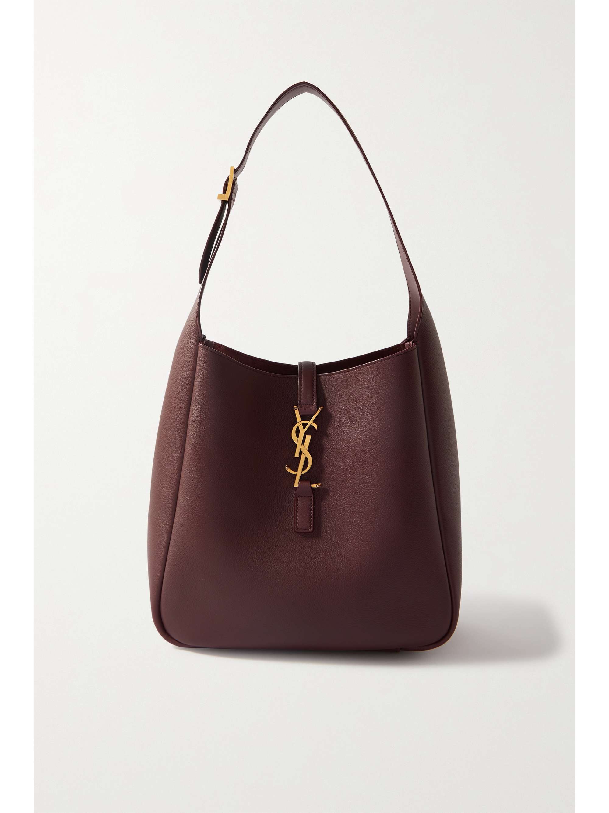 Burgundy Le 5 à 7 Supple small leather shoulder bag | SAINT