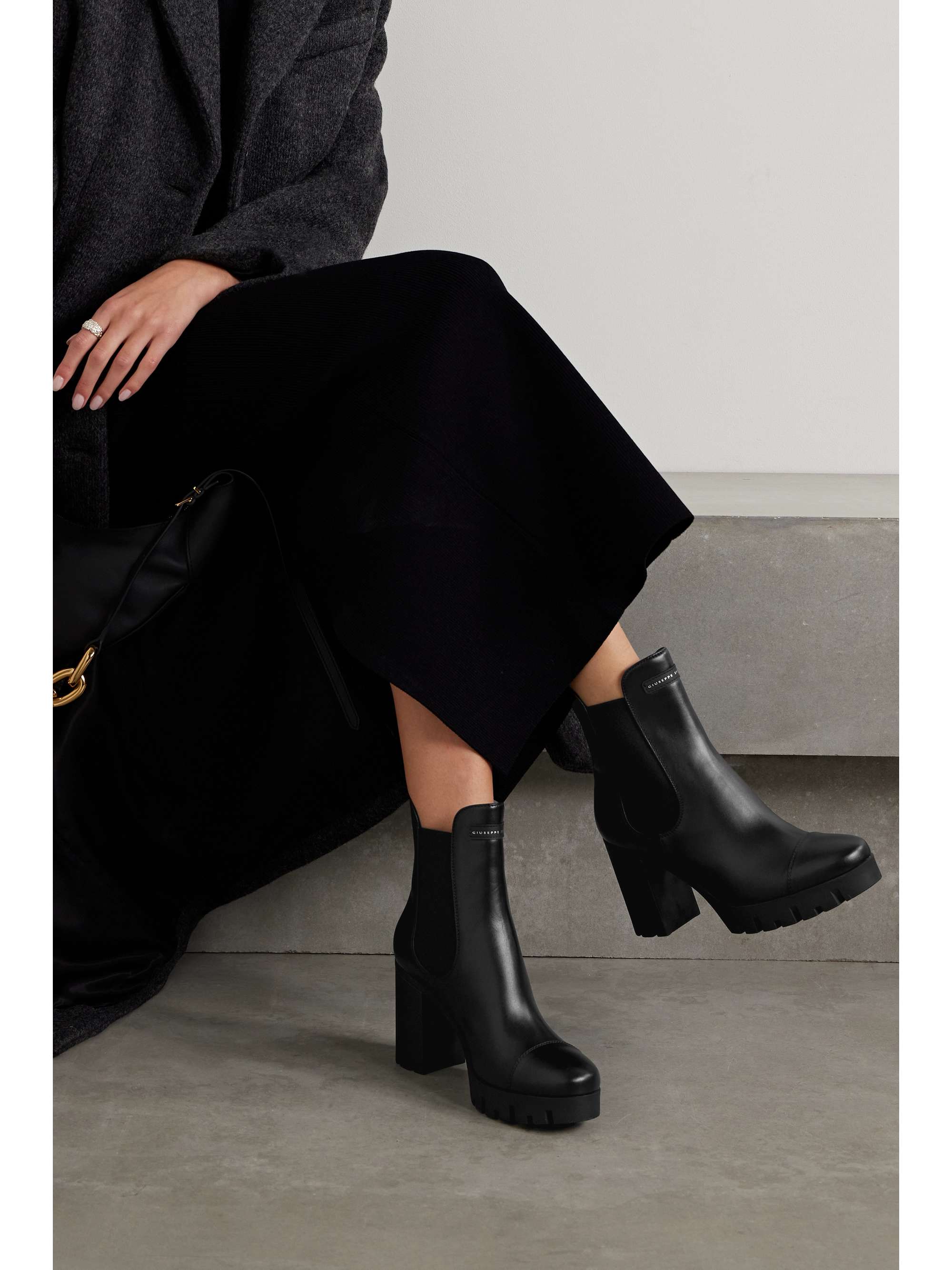 GIUSEPPE ZANOTTI Leather platform Chelsea boots | NET-A-PORTER