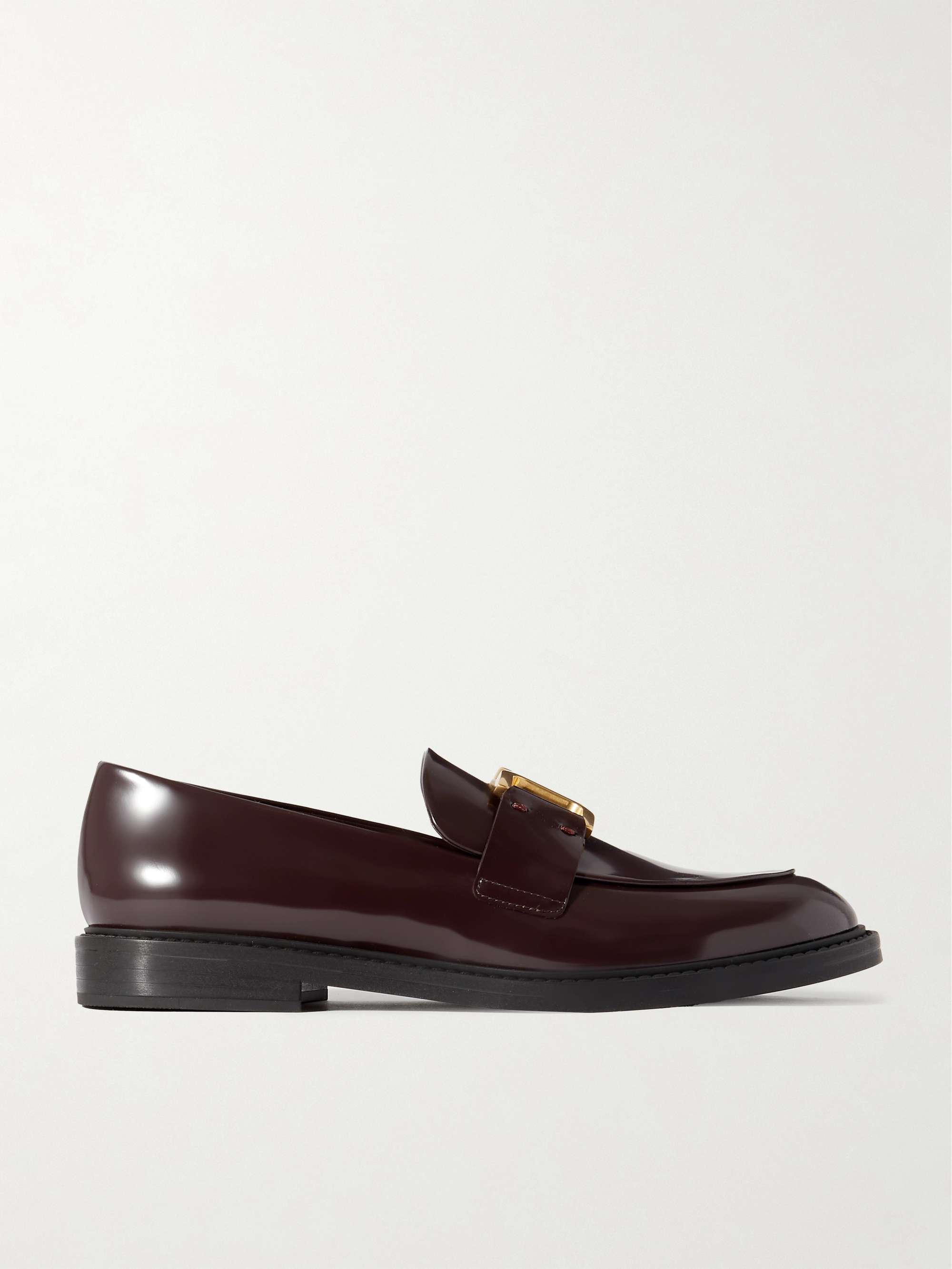 CHLOÉ Marcie embellished leather loafers | NET-A-PORTER