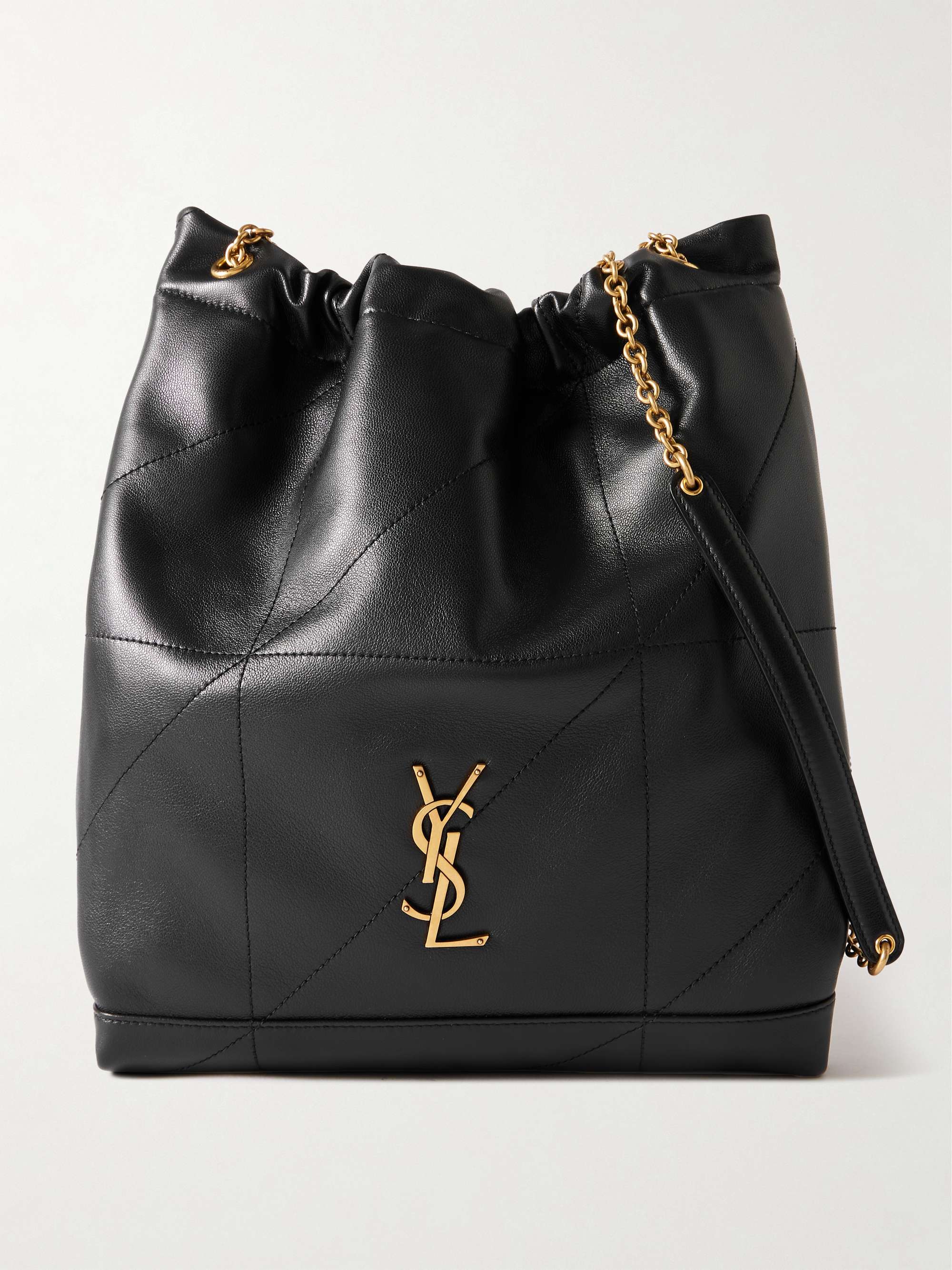 SAINT LAURENT Jamie embellished quilted leather shoulder bag | NET