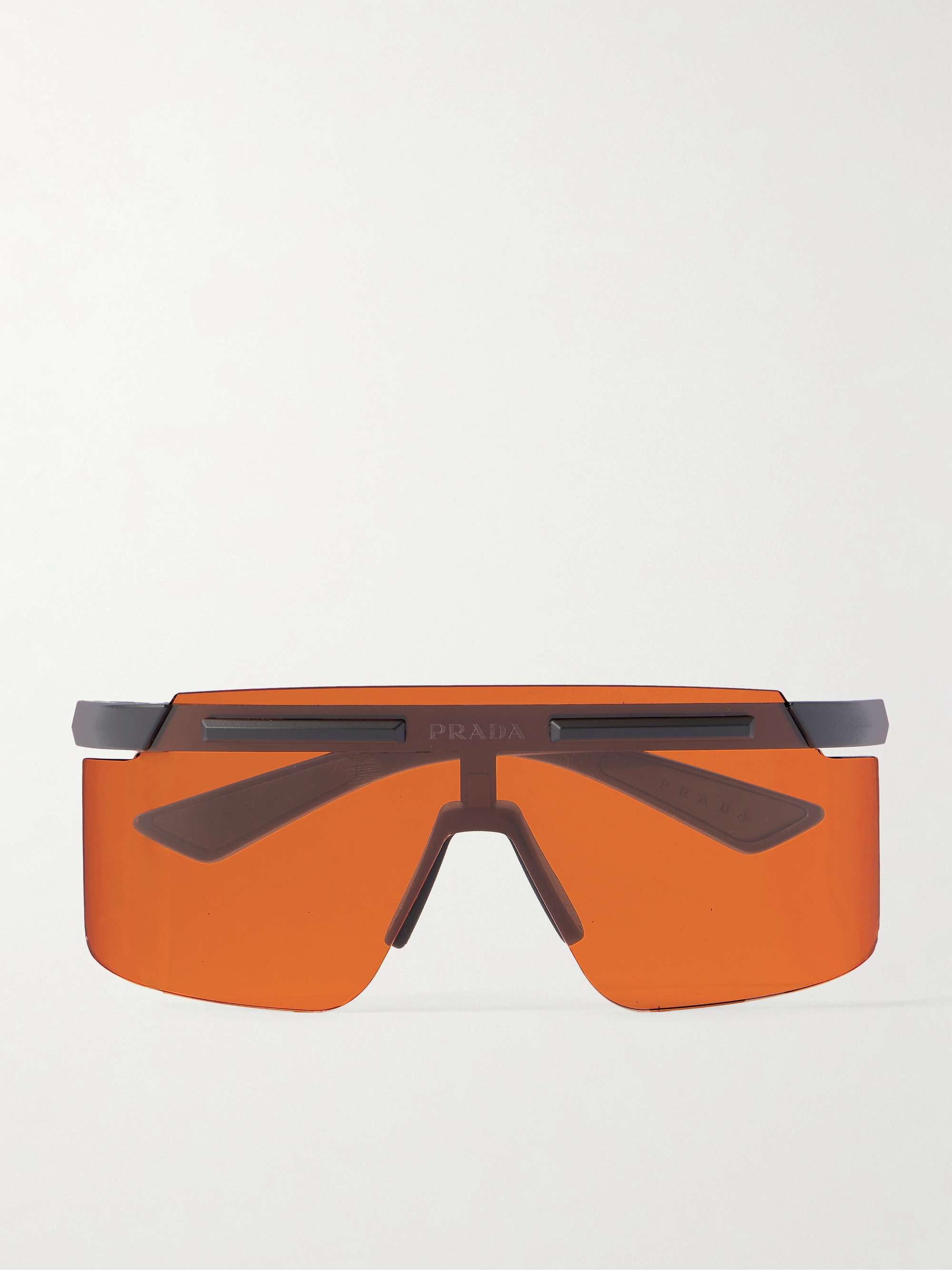 PRADA EYEWEAR Linea Rossa square-frame acetate sunglasses | NET-A