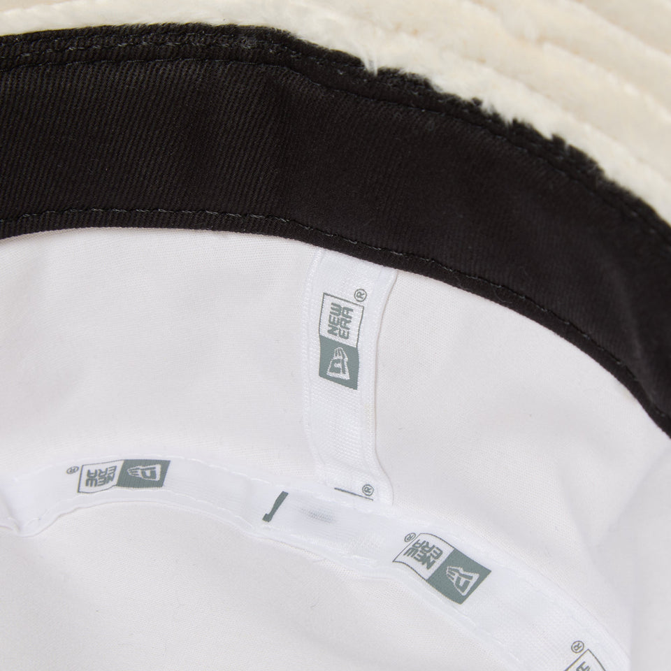 バケット01 セーラーブリム Micro Fur Rhinestone アイボリー