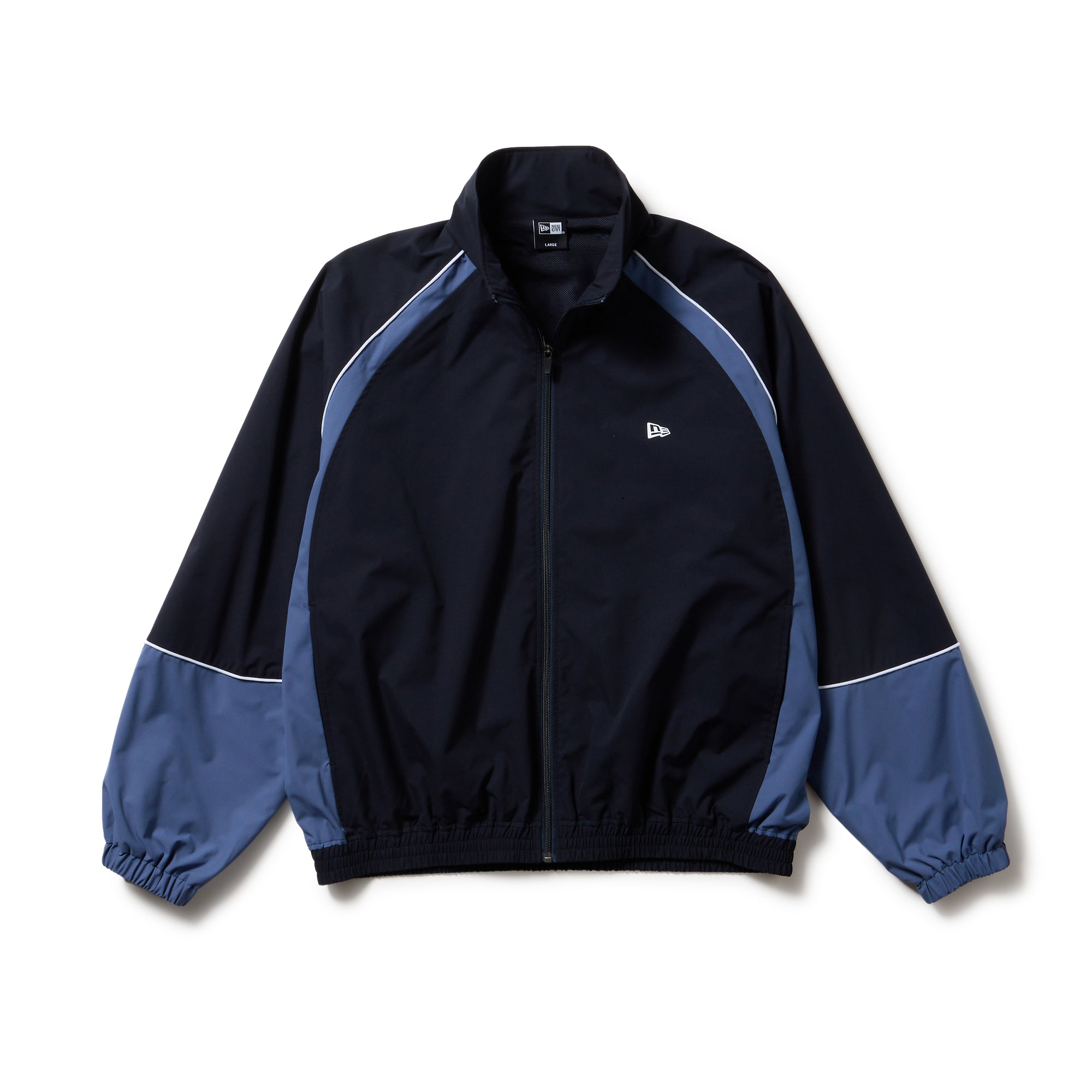 オーバーサイズド パイピング トラックジャケット ネイビー/スレート