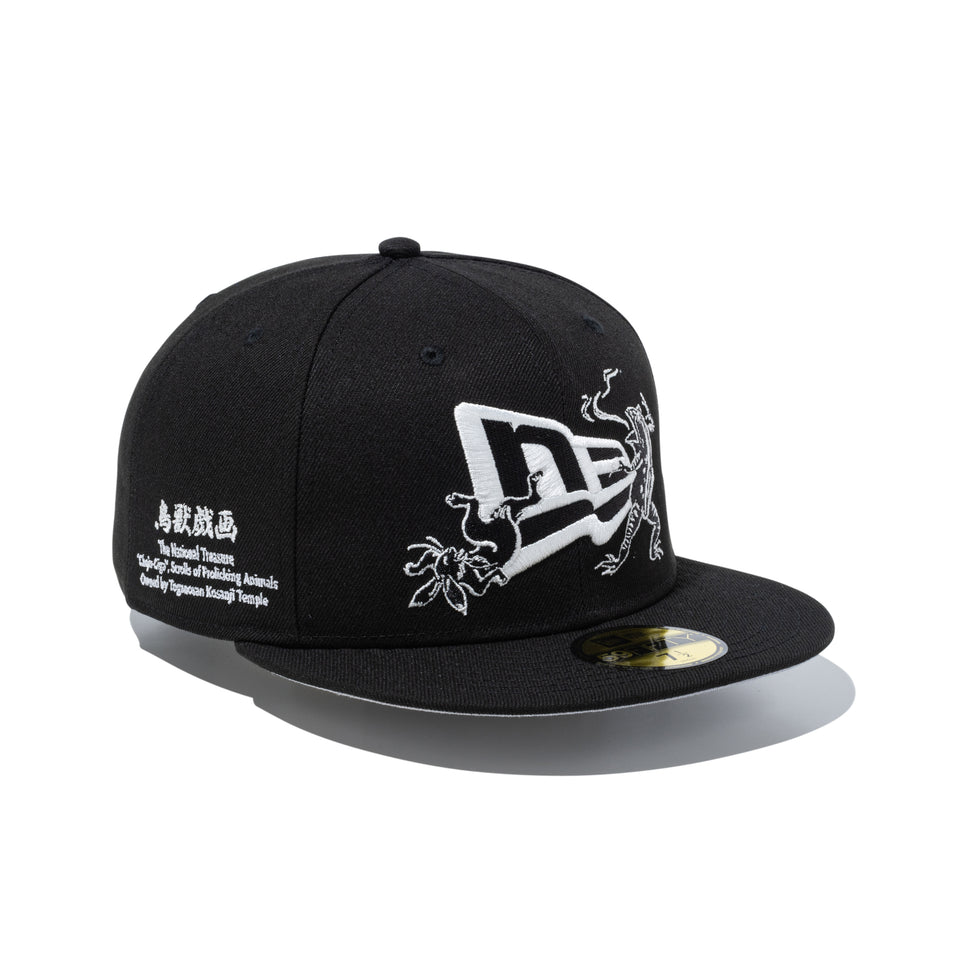 59FIFTY 鳥獣戯画 フラッグロゴ ブラック | ニューエラオンラインストア