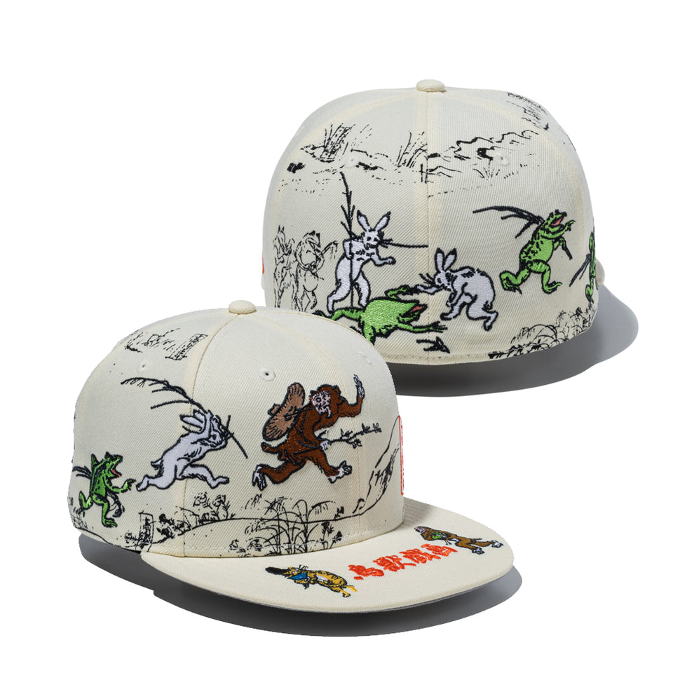 59FIFTY 鳥獣戯画 オールオーバー クロームホワイト | ニューエラ
