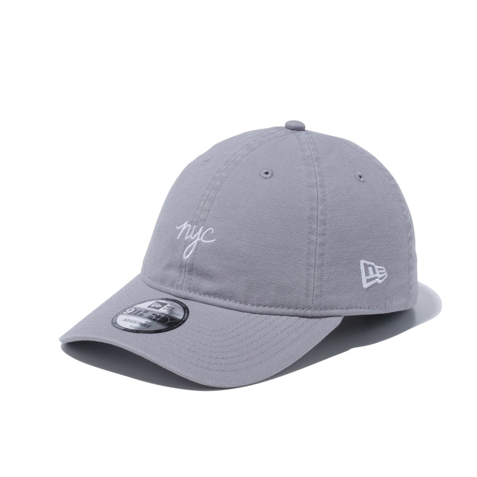 9THIRTY nyc ミニロゴ ダックキャンバス クールグレー | ニューエラ