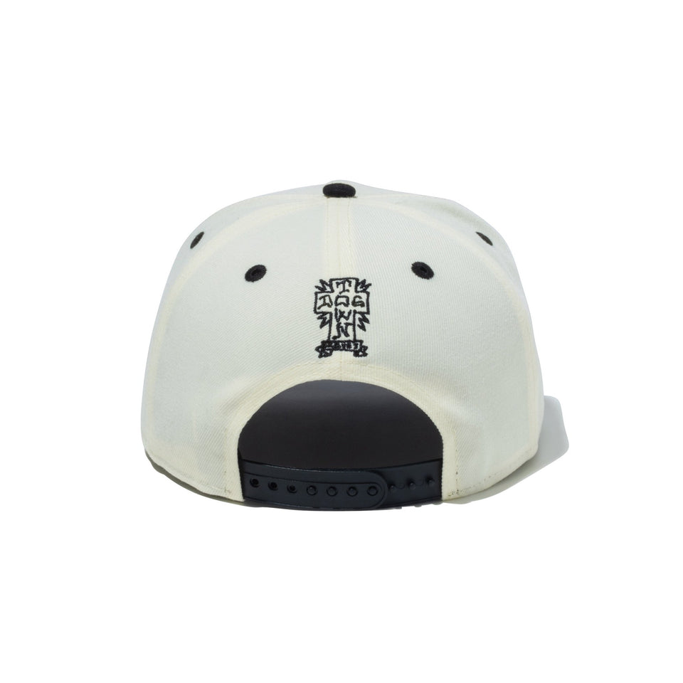 9FIFTY DOG TOWN ドッグタウン ロゴ クロームホワイト ブラック