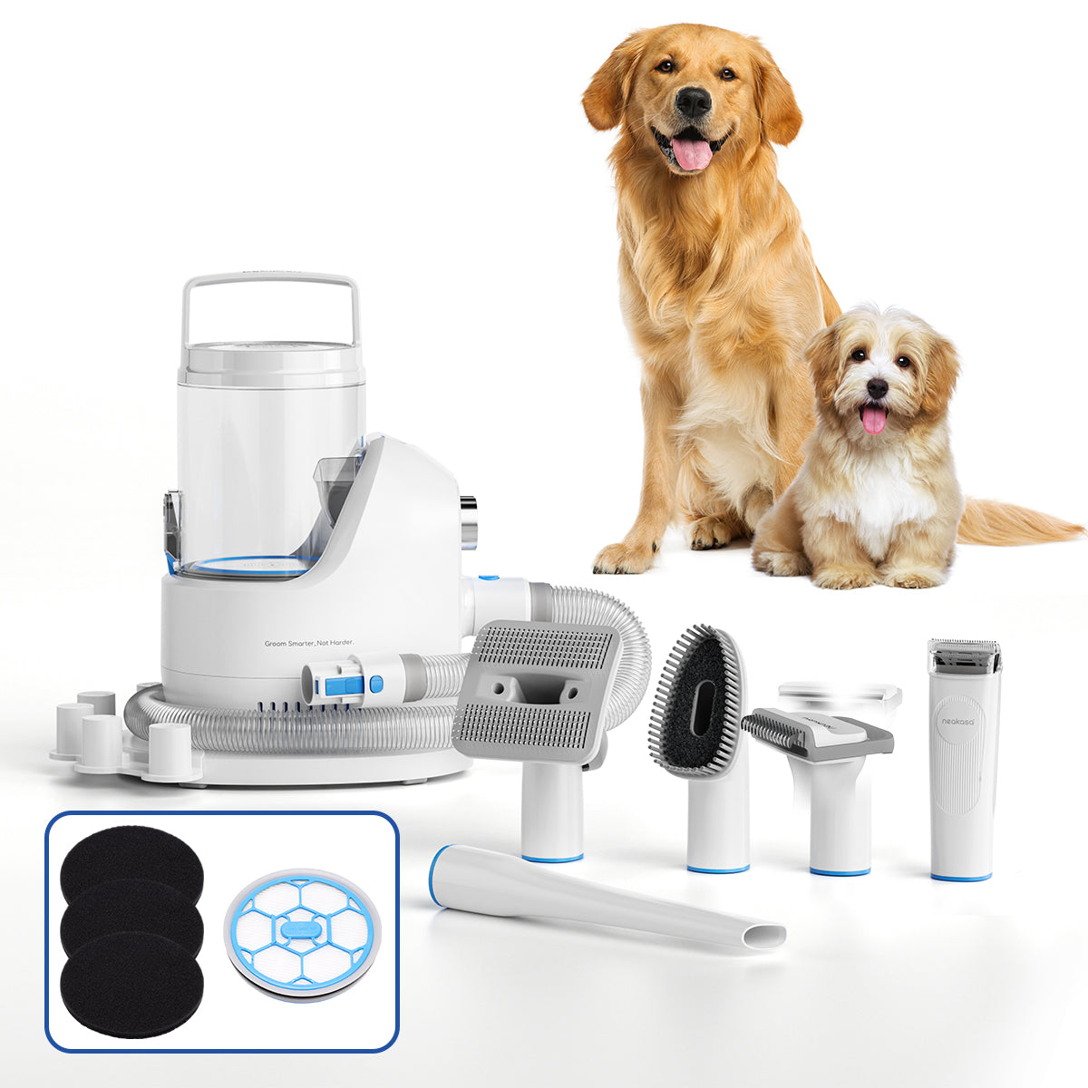 Neakasa P2 Pro ペットグルーミング 掃除機｜5in1セット 多頭飼い・中