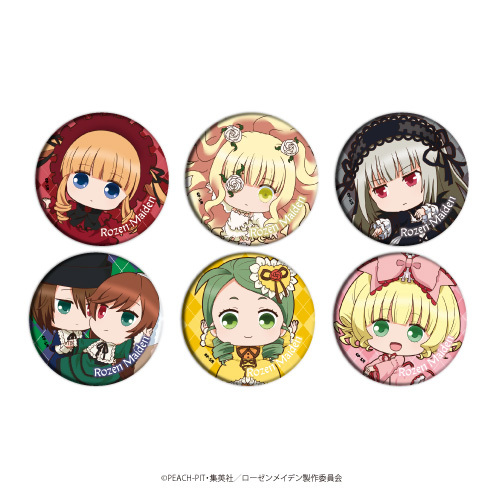 ローゼンメイデン 0 展 缶バッヂセット／32mm×7個入 ニコイチメイデン
