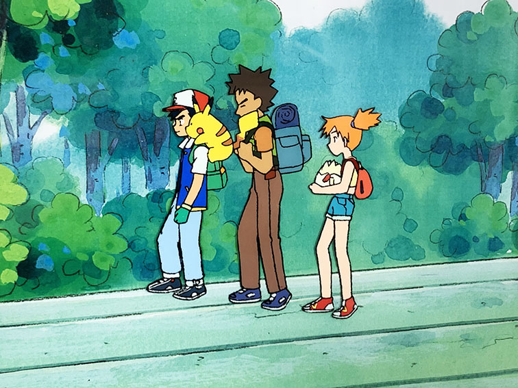 Meiji ポケモン ピクチャーフレーム カスミ サトシ ピカチュウ タケシ