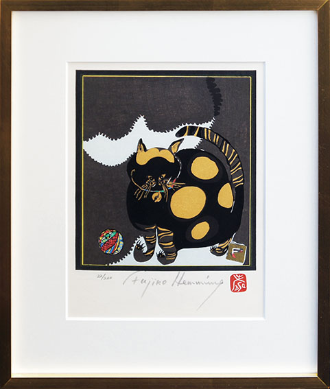 2004.フジ子.ヘミング希少絵画 シルクスクリーン シルクスクリーンの