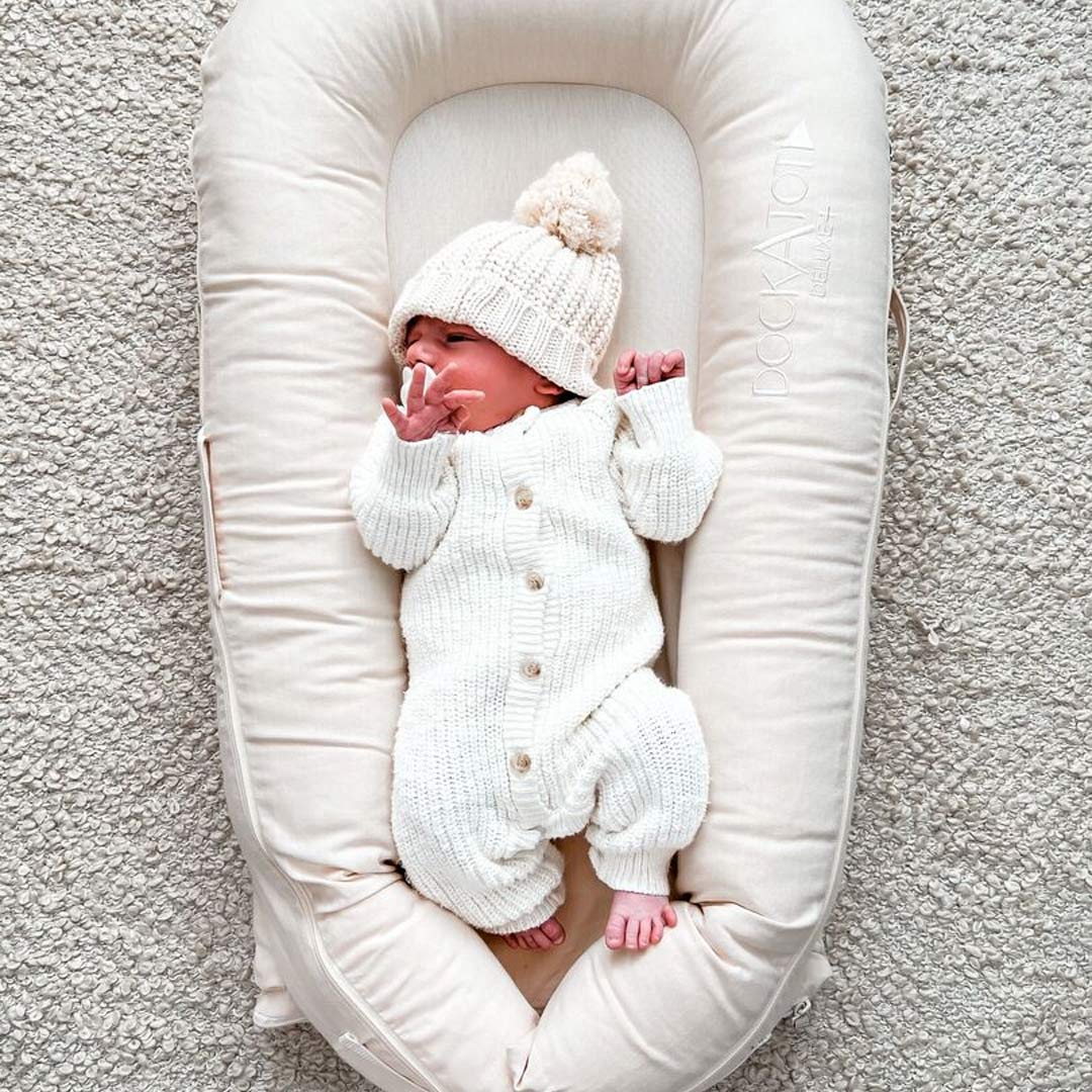 DockATot Deluxe+ Dock - Sand Chambray