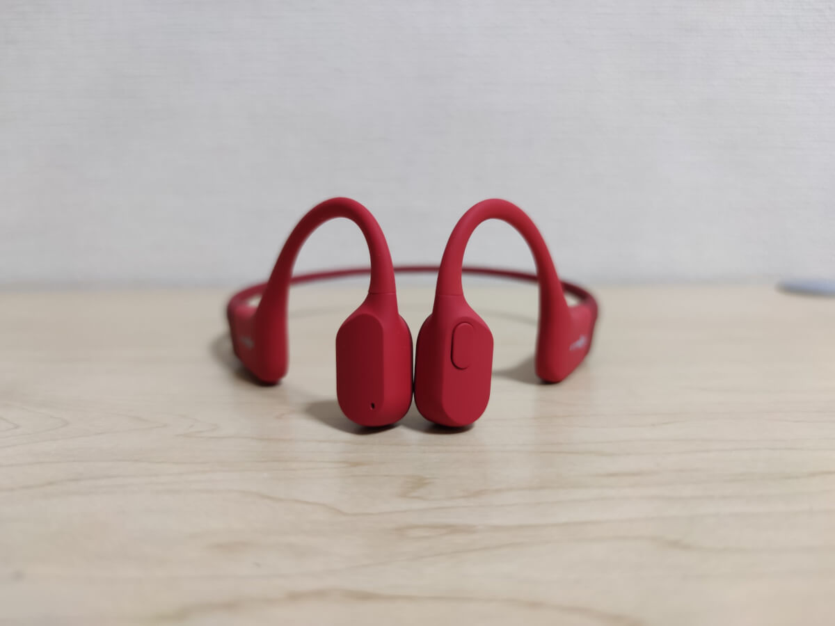 Aftershokz Aeropex レッド 骨伝導イヤホン AfterShokz最新骨伝導