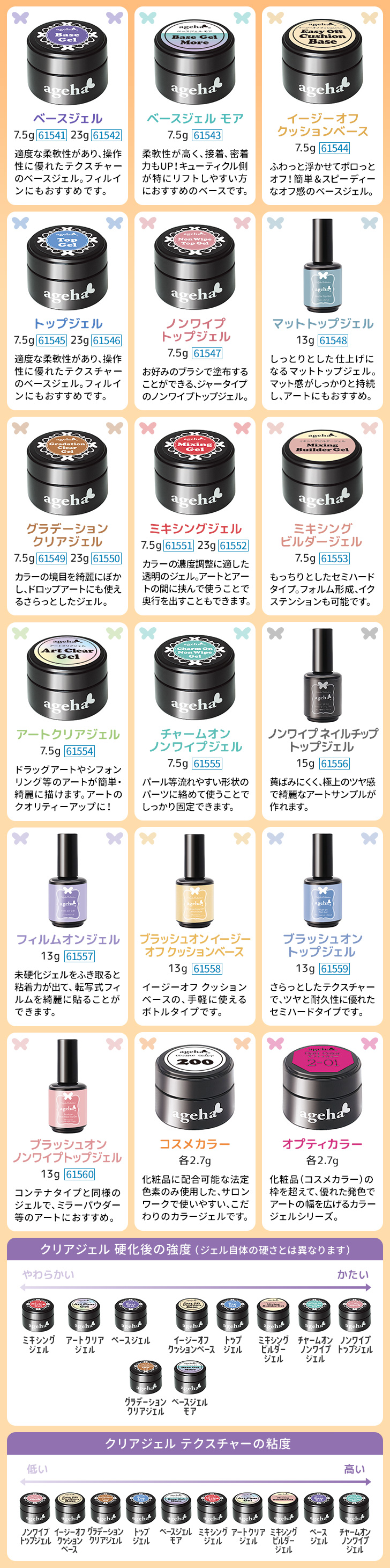 11/21販売開始】agehaジェル | プロ向けネイル用品卸のネイル