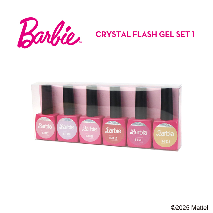 Barbie クリスタルフラッシュジェル6色セットNo,1 | Nail Labo Online
