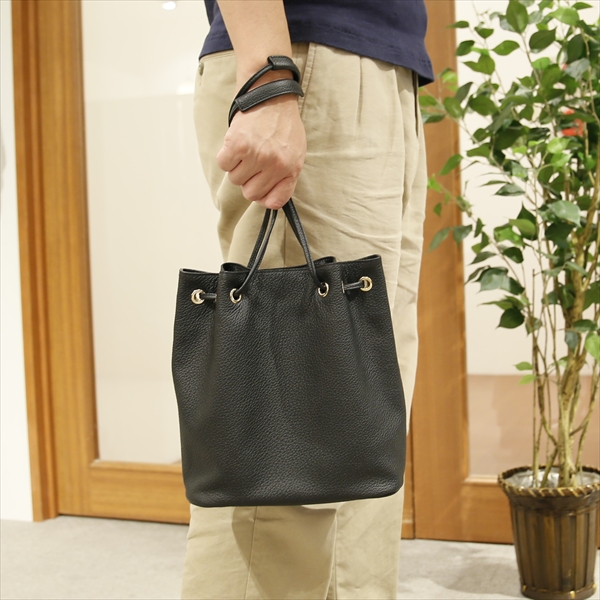 Cisei シセイ チセイ ドローストリングバッグ 巾着 シュリンクレザー