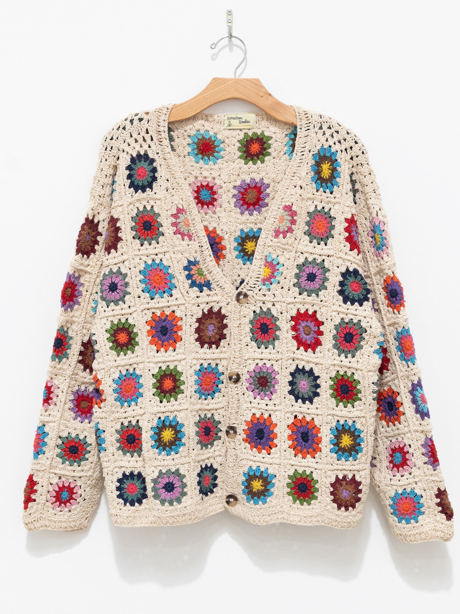 Namu Shop - Niche MacMahon Knitting Mills Crochet Cardigan - Flowers