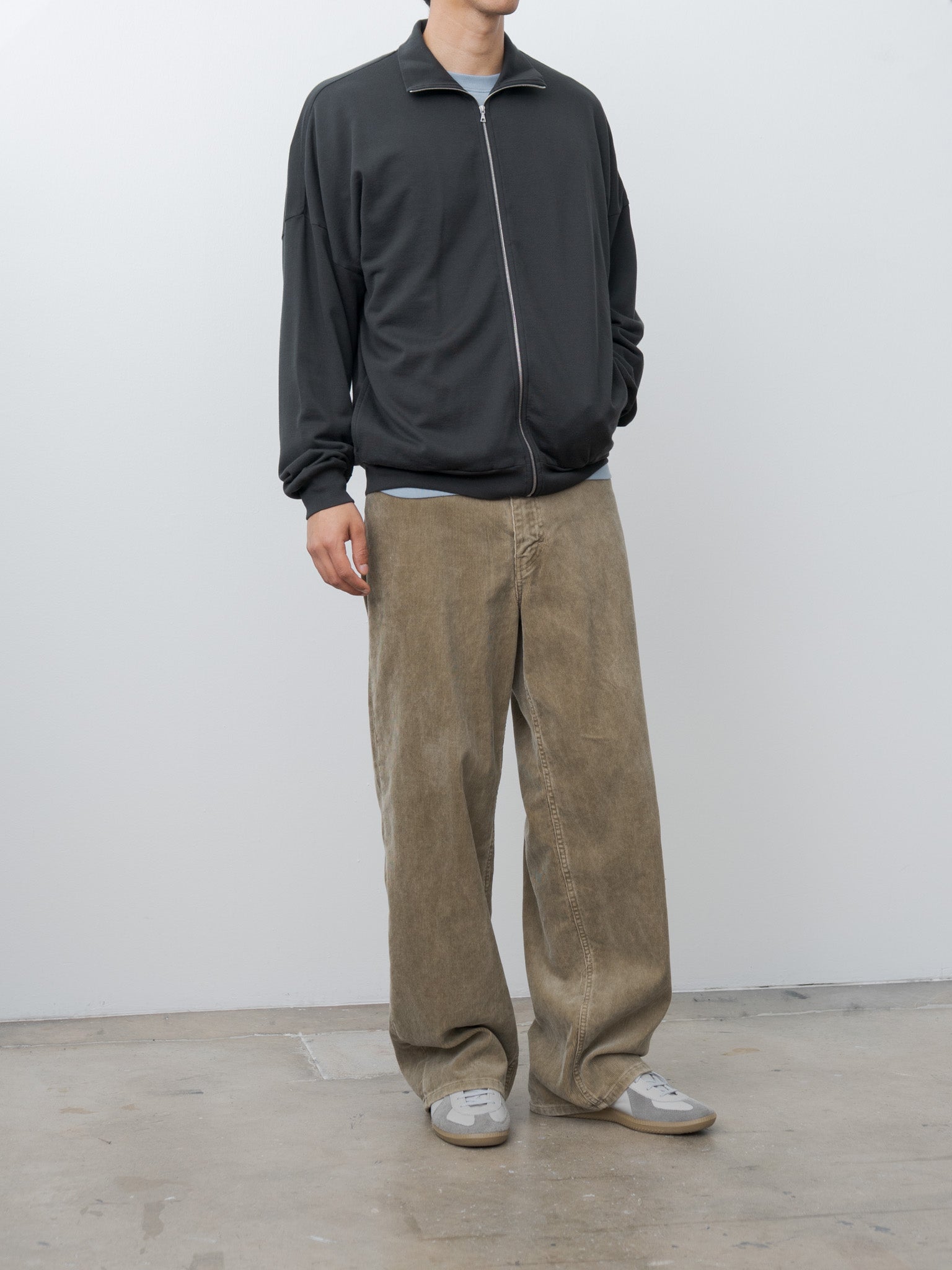 Namu Shop - Auralee Super High Gauge Sweat Zip Cardigan - Black