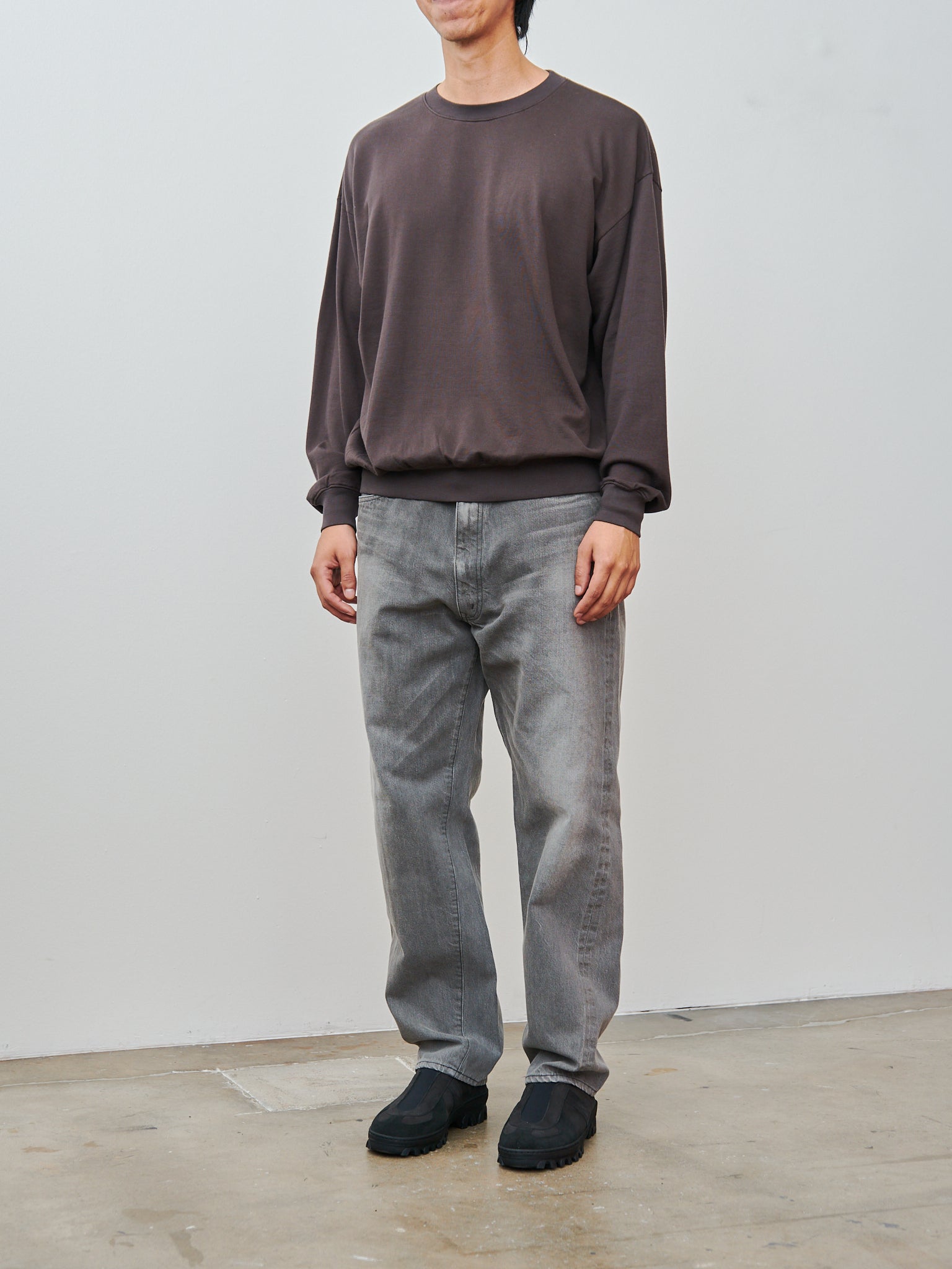 Namu Shop - Auralee Super High Gauge Sweat P/O - Dark Brown