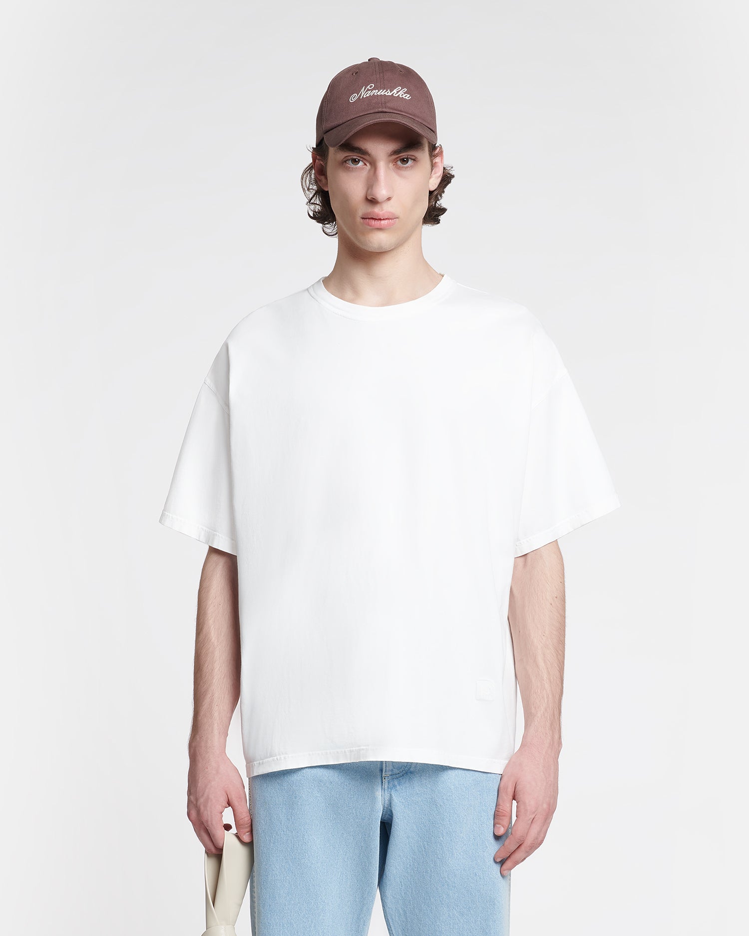 Wren - Embroidered Cotton-Jersey T-Shirt - Off White – Nanushka